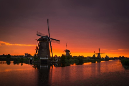 Kinderdijk Sunset